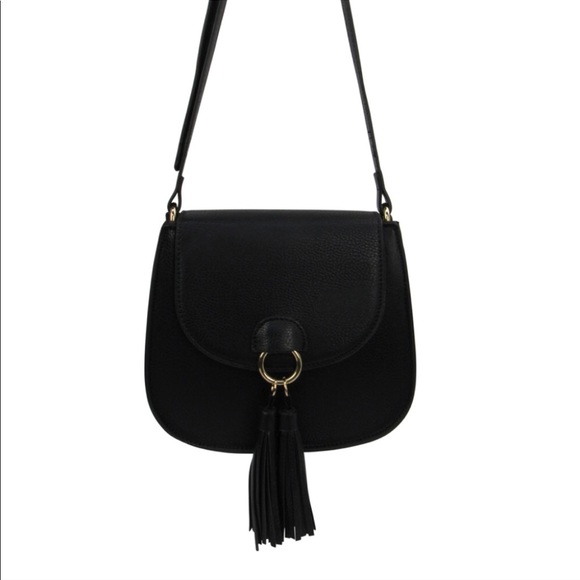 Flap Crossbody with Double Tassel - Picture 2 of 4